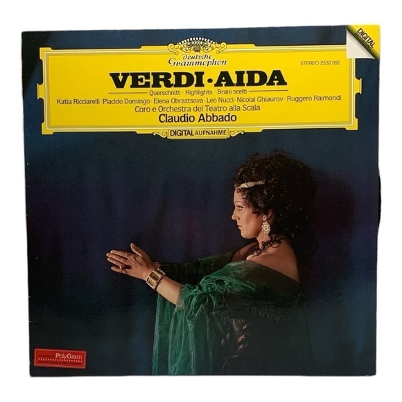 LP Giuseppe Verdi  - Aida-Querschnitt-Highlights-Brani Scelti Vinyl Record - Picture 1 of 2